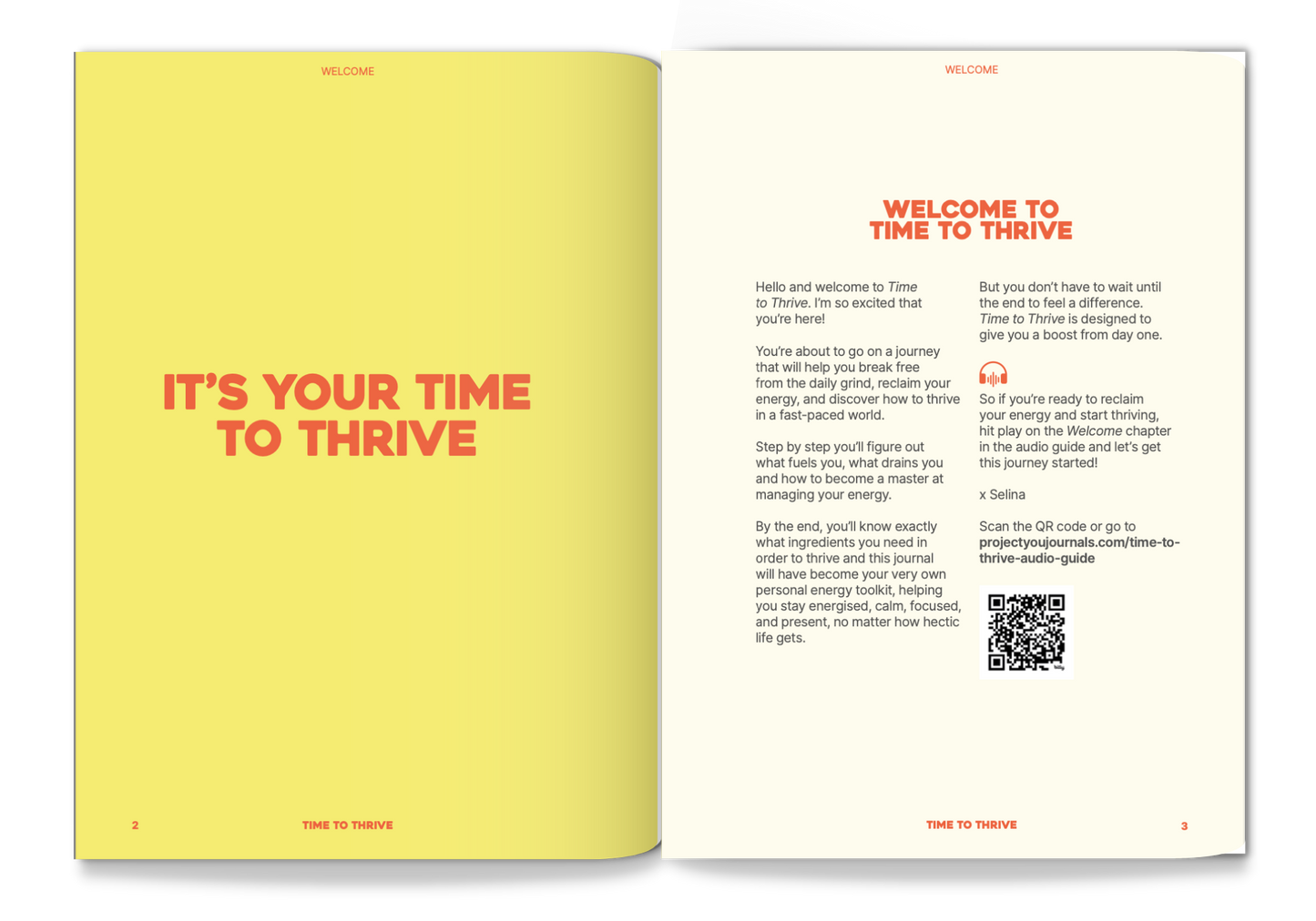 Time to Thrive - Journal + Audio Guide