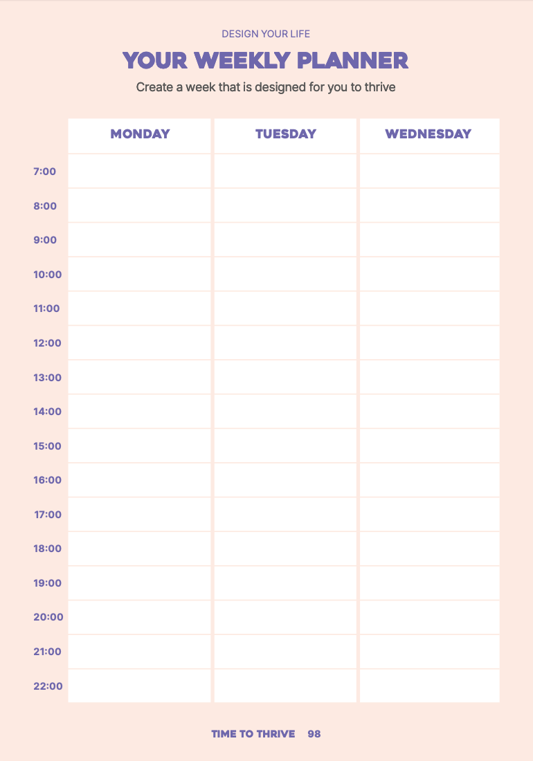 Time to Thrive - digital journal + audio guide