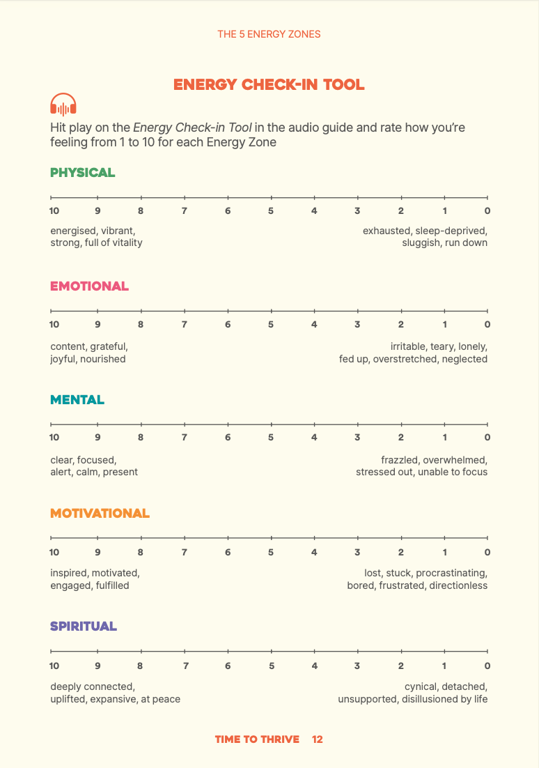 Time to Thrive - digital journal + audio guide